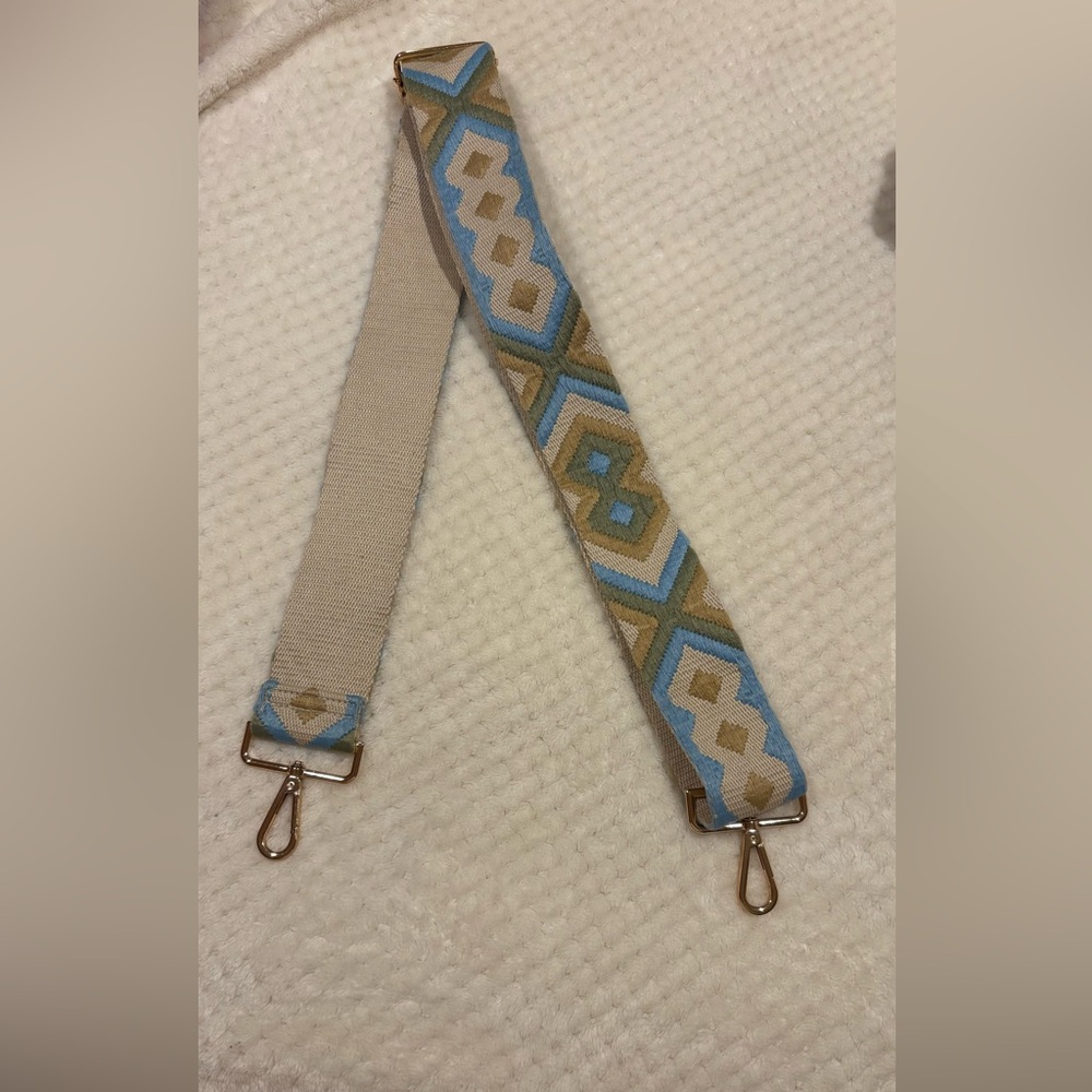 Geometric Patterned Guitar Bag Strap - image 1